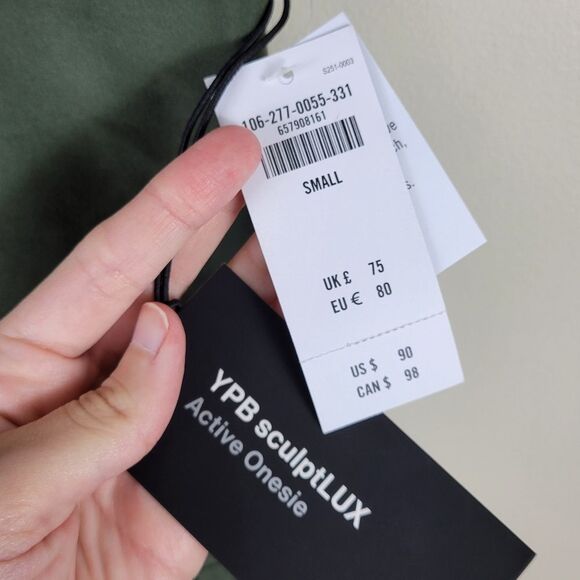 Abercrombie & Fitch YPB Olive Green SculptLUX Hybrid Flyaway Active Onesie - Picture 8 of 11